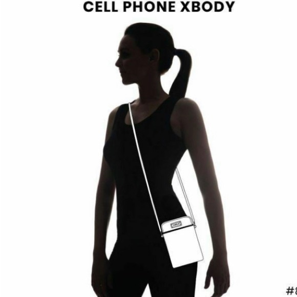 Chala Purple Butterfly Cellphone Crossbody Handbag - Convertible Strap - Picture 13 of 14